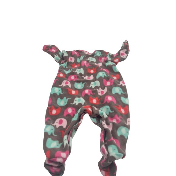 Carters Baby Elephant Fleece Footed Sleep & Play Pajamas 3 Months - Picture 8 of 8